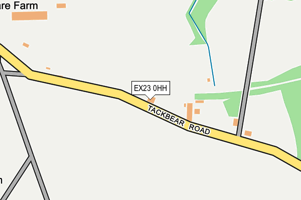 EX23 0HH map - OS OpenMap – Local (Ordnance Survey)