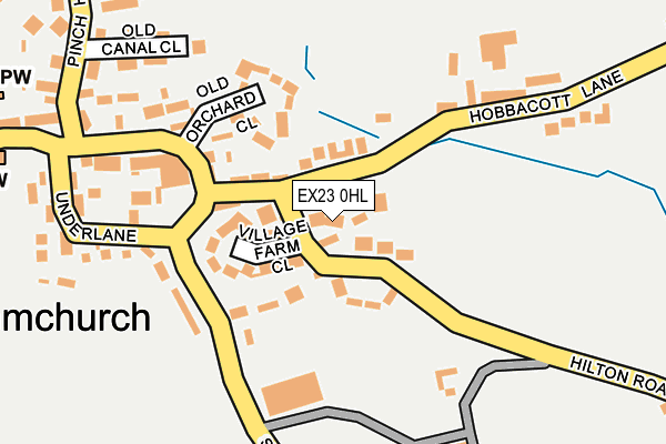 EX23 0HL map - OS OpenMap – Local (Ordnance Survey)