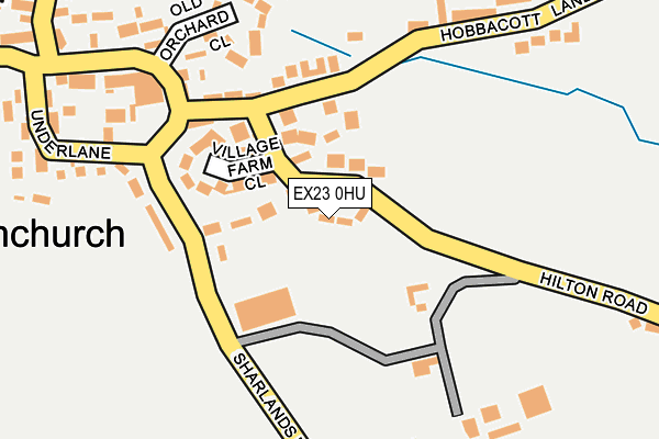 EX23 0HU map - OS OpenMap – Local (Ordnance Survey)