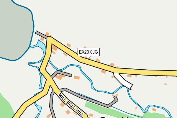 EX23 0JG map - OS OpenMap – Local (Ordnance Survey)