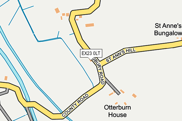 EX23 0LT map - OS OpenMap – Local (Ordnance Survey)