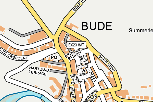 Map of BUDE COMPUTERS LTD at local scale