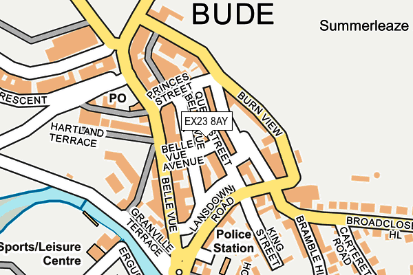 Map of BUDE HAWA BARBER LTD at local scale