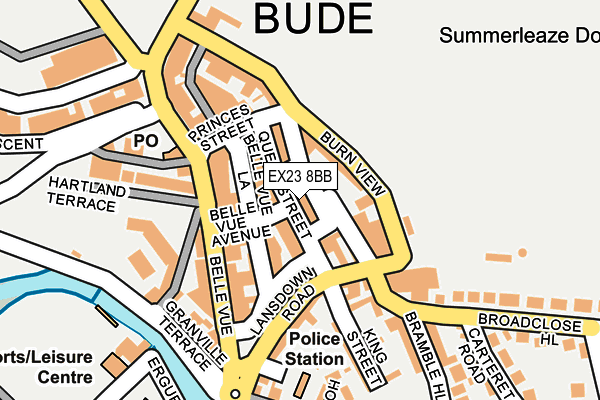 EX23 8BB map - OS OpenMap – Local (Ordnance Survey)