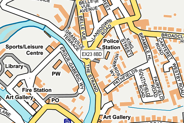 EX23 8BD map - OS OpenMap – Local (Ordnance Survey)