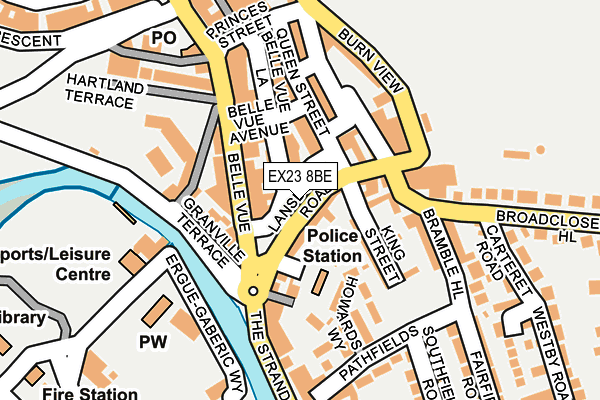 EX23 8BE map - OS OpenMap – Local (Ordnance Survey)