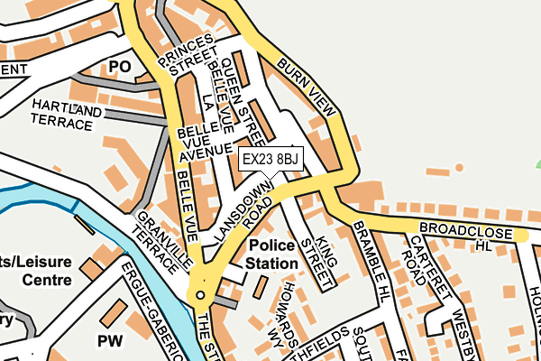 EX23 8BJ map - OS OpenMap – Local (Ordnance Survey)