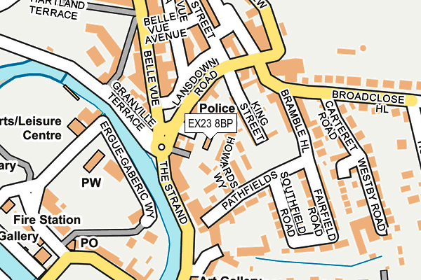 EX23 8BP map - OS OpenMap – Local (Ordnance Survey)