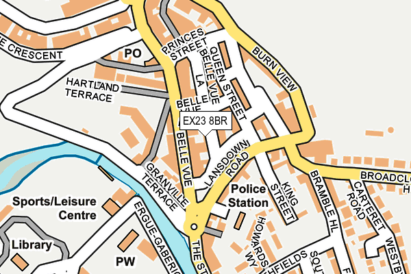 EX23 8BR map - OS OpenMap – Local (Ordnance Survey)