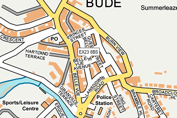 EX23 8BS map - OS OpenMap – Local (Ordnance Survey)