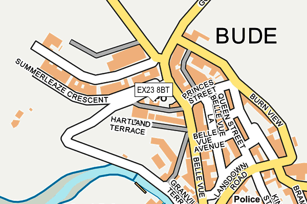 EX23 8BT map - OS OpenMap – Local (Ordnance Survey)