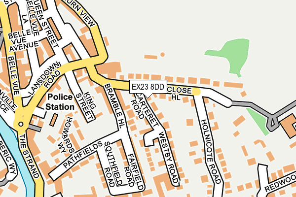 EX23 8DD map - OS OpenMap – Local (Ordnance Survey)