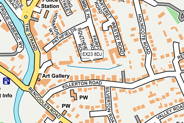 EX23 8DJ map - OS OpenMap – Local (Ordnance Survey)