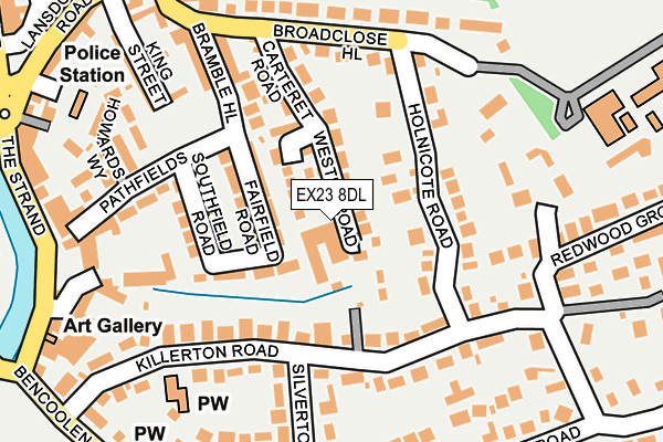 EX23 8DL map - OS OpenMap – Local (Ordnance Survey)