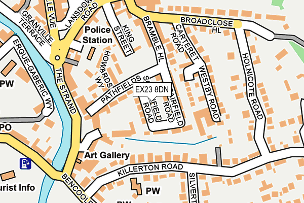 EX23 8DN map - OS OpenMap – Local (Ordnance Survey)