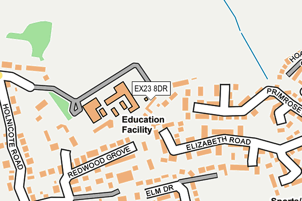 EX23 8DR map - OS OpenMap – Local (Ordnance Survey)