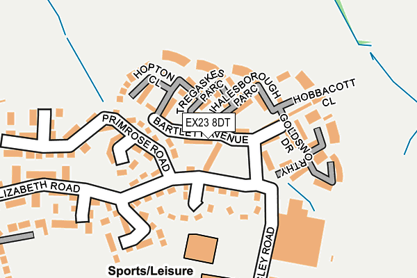 EX23 8DT map - OS OpenMap – Local (Ordnance Survey)