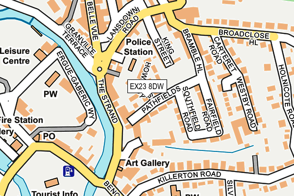 EX23 8DW map - OS OpenMap – Local (Ordnance Survey)