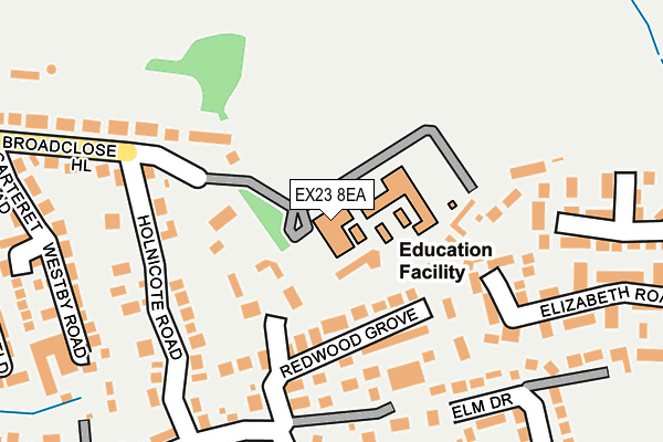 EX23 8EA map - OS OpenMap – Local (Ordnance Survey)