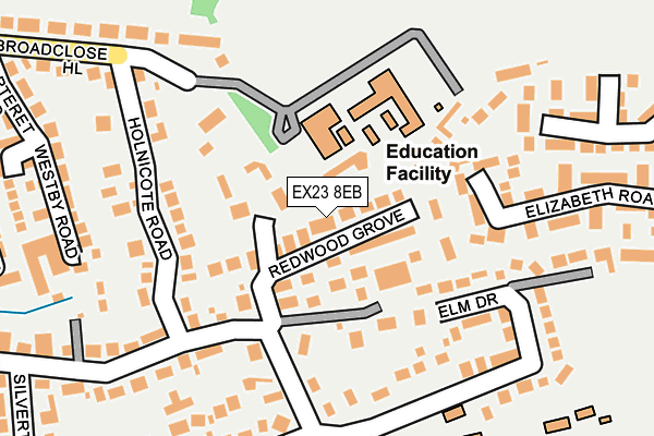EX23 8EB map - OS OpenMap – Local (Ordnance Survey)