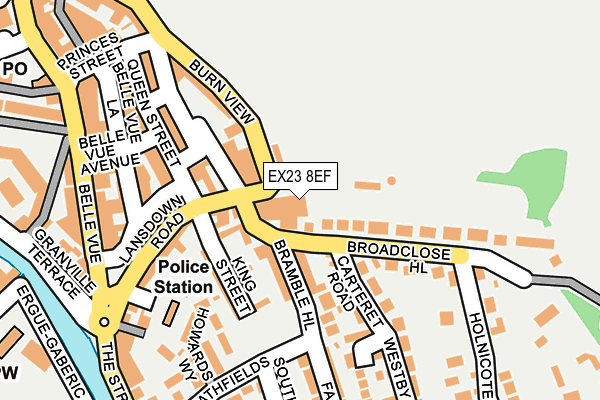 EX23 8EF map - OS OpenMap – Local (Ordnance Survey)