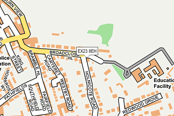 EX23 8EH map - OS OpenMap – Local (Ordnance Survey)