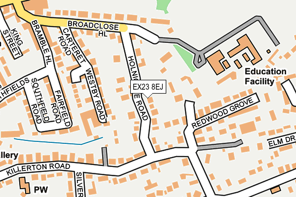 EX23 8EJ map - OS OpenMap – Local (Ordnance Survey)