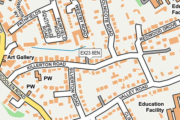 EX23 8EN map - OS OpenMap – Local (Ordnance Survey)