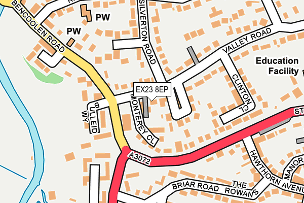 EX23 8EP map - OS OpenMap – Local (Ordnance Survey)