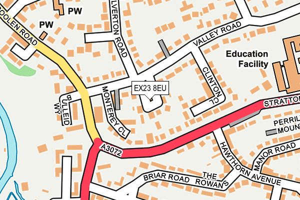 EX23 8EU map - OS OpenMap – Local (Ordnance Survey)