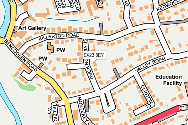 EX23 8EY map - OS OpenMap – Local (Ordnance Survey)