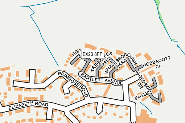 EX23 8FF map - OS OpenMap – Local (Ordnance Survey)