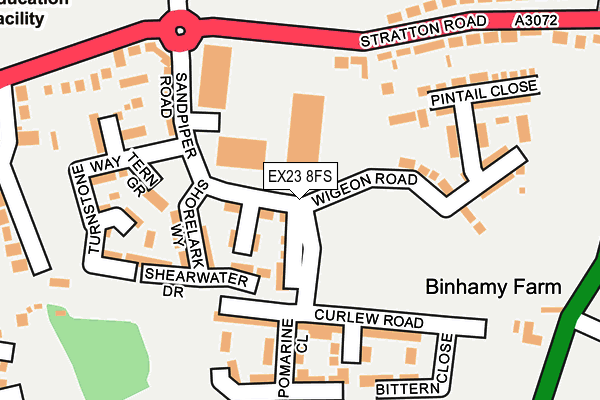 EX23 8FS map - OS OpenMap – Local (Ordnance Survey)