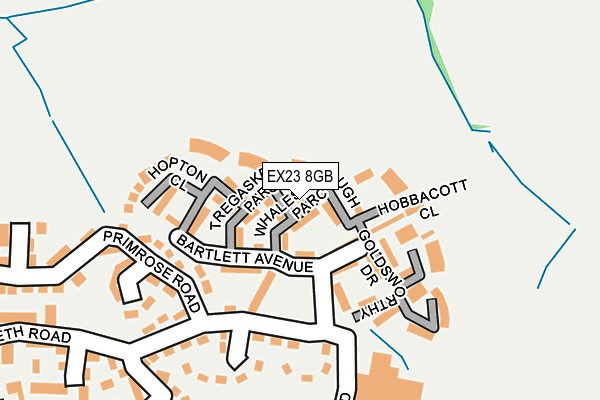 EX23 8GB map - OS OpenMap – Local (Ordnance Survey)