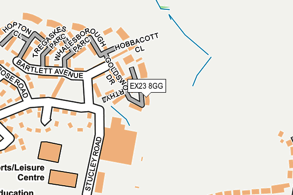 EX23 8GG map - OS OpenMap – Local (Ordnance Survey)