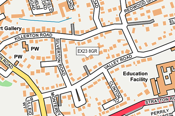 EX23 8GR map - OS OpenMap – Local (Ordnance Survey)