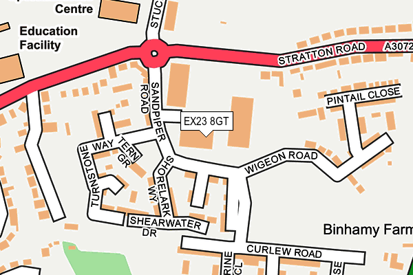 EX23 8GT map - OS OpenMap – Local (Ordnance Survey)