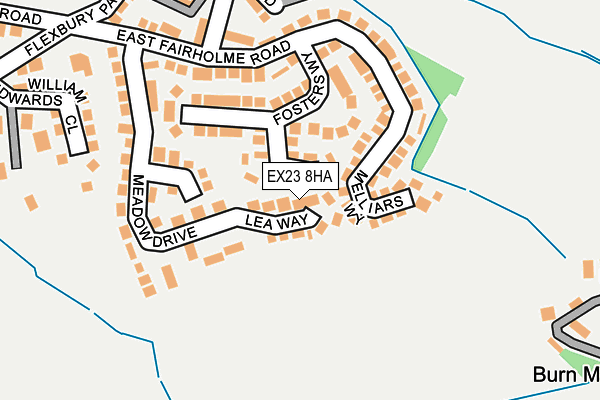 EX23 8HA map - OS OpenMap – Local (Ordnance Survey)