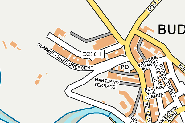 EX23 8HH map - OS OpenMap – Local (Ordnance Survey)