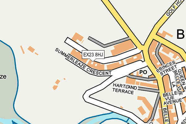 EX23 8HJ map - OS OpenMap – Local (Ordnance Survey)