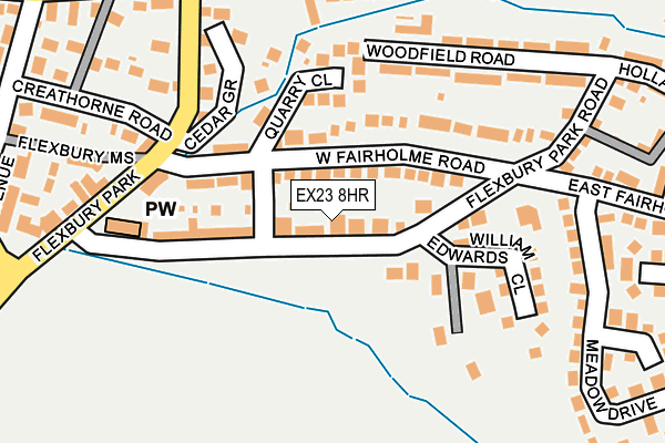 EX23 8HR map - OS OpenMap – Local (Ordnance Survey)