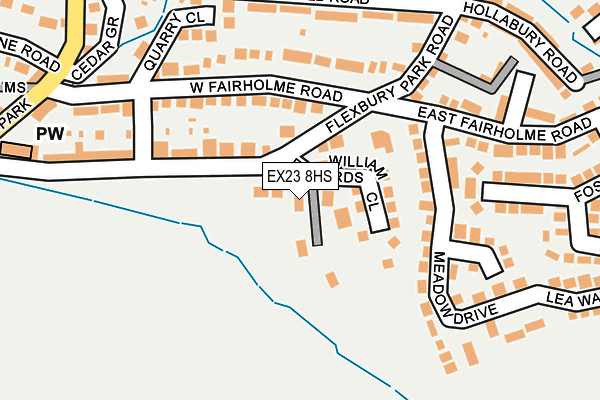 EX23 8HS map - OS OpenMap – Local (Ordnance Survey)
