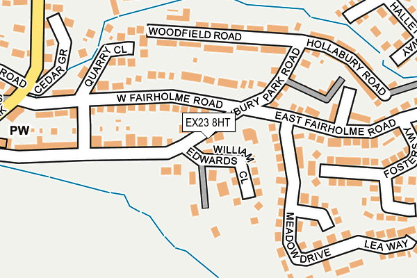 EX23 8HT map - OS OpenMap – Local (Ordnance Survey)