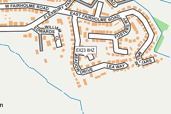 EX23 8HZ map - OS OpenMap – Local (Ordnance Survey)