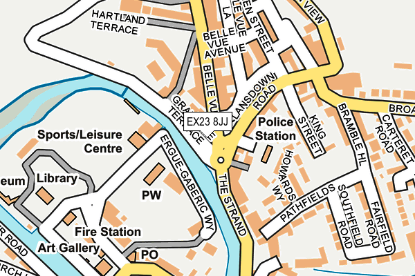 EX23 8JJ map - OS OpenMap – Local (Ordnance Survey)