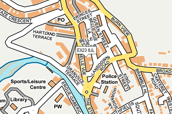 EX23 8JL map - OS OpenMap – Local (Ordnance Survey)