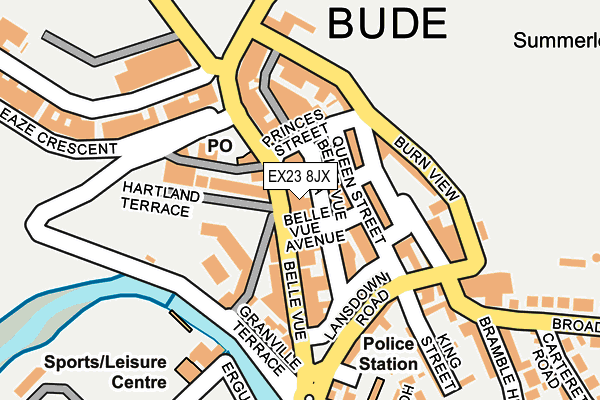 EX23 8JX map - OS OpenMap – Local (Ordnance Survey)