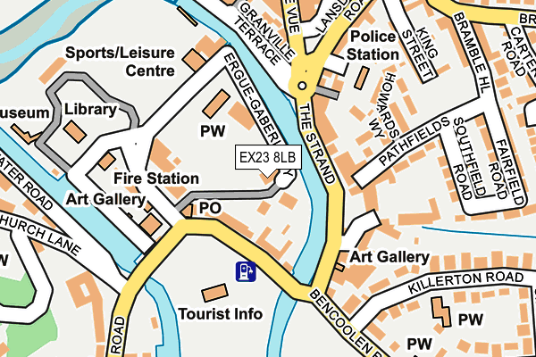 EX23 8LB map - OS OpenMap – Local (Ordnance Survey)
