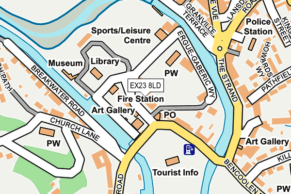 EX23 8LD map - OS OpenMap – Local (Ordnance Survey)