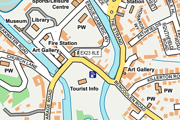 EX23 8LE map - OS OpenMap – Local (Ordnance Survey)
